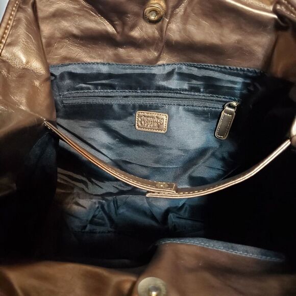 Charming Charlie Gold Brown Shoulder Bag - Picture 5 of 6